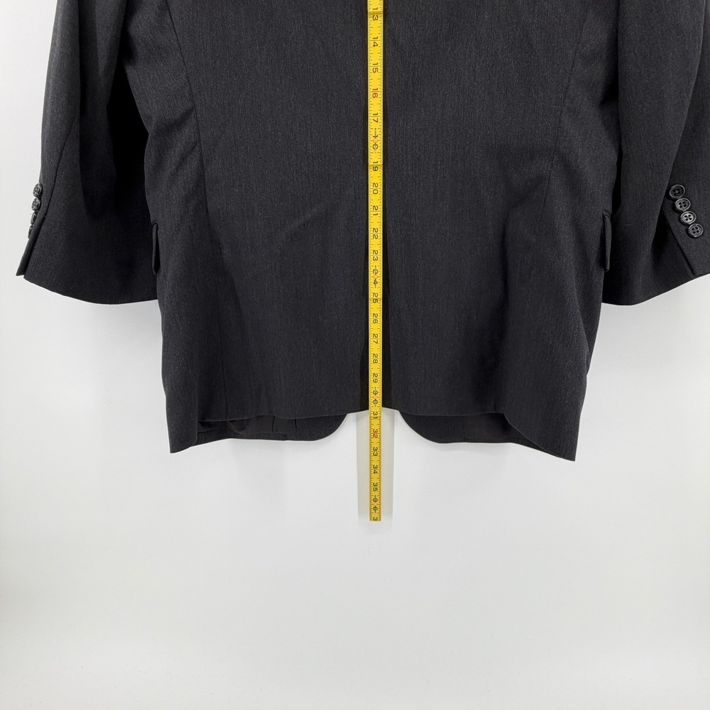 Jos A Bank Signature Collection Mens 44S 36W 100% Wool 2 Pc Suit Charcoal Gray - Picture 9 of 16